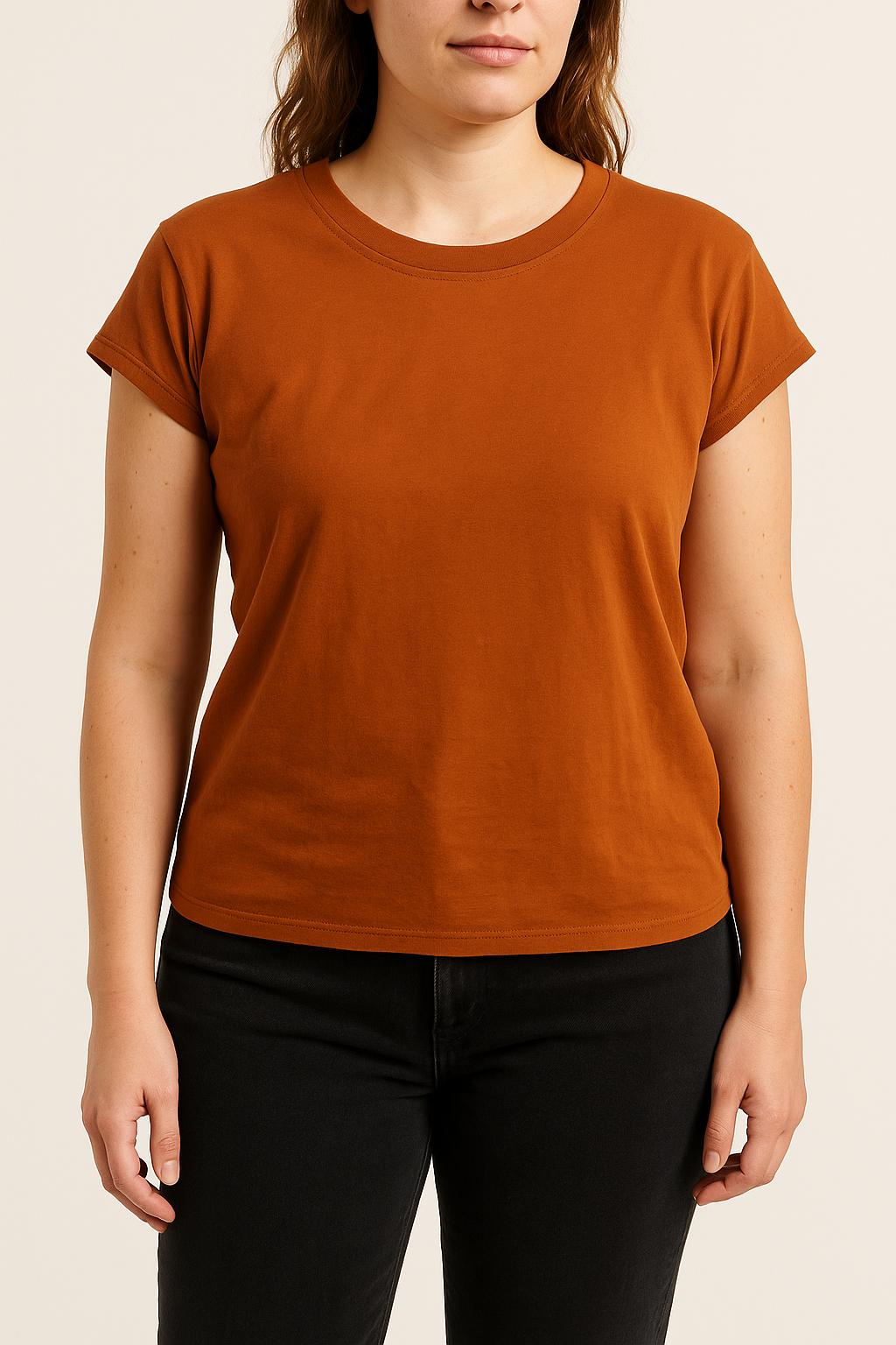 Tee-shirt Marron - Taille XL/42