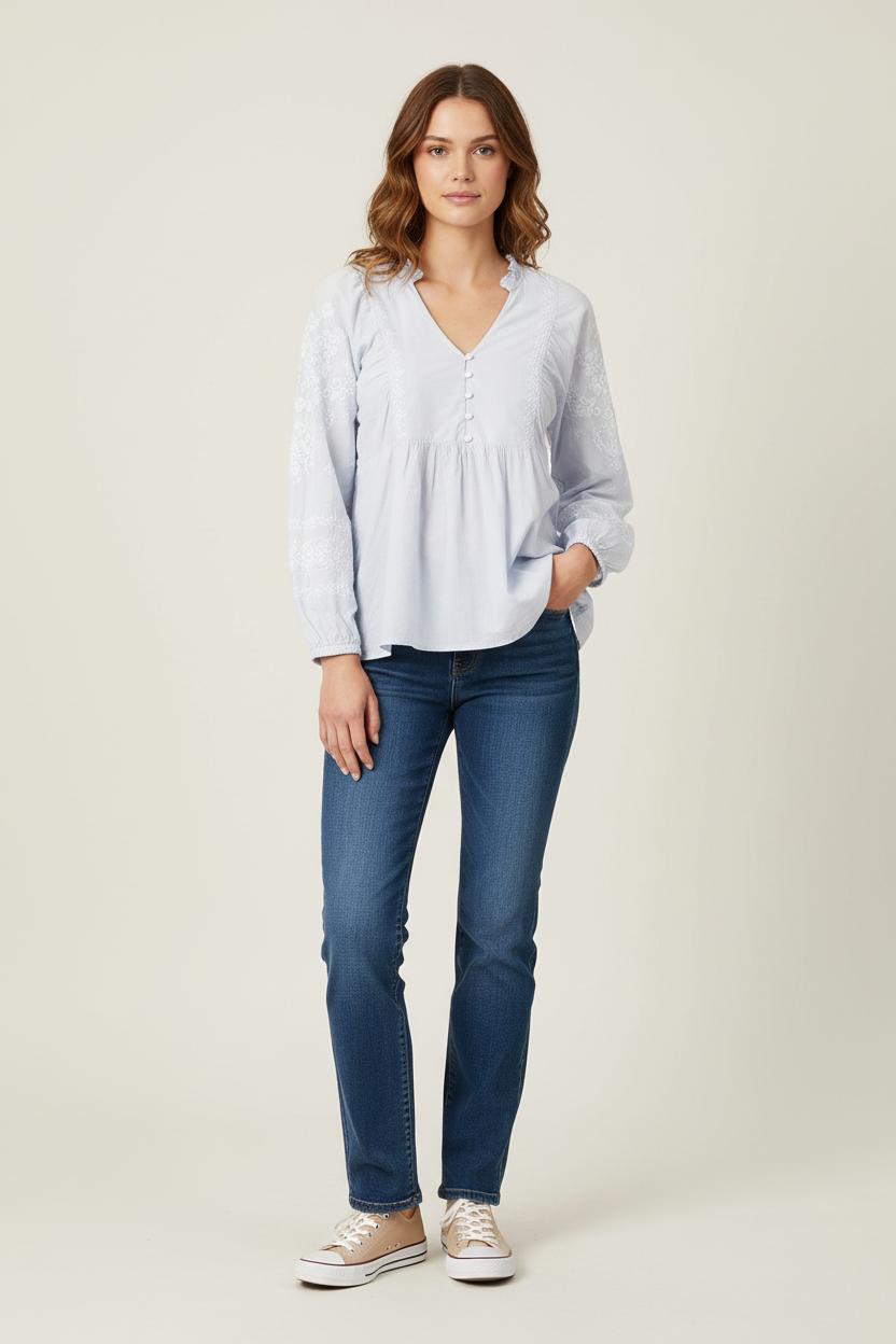 Blouse Bleue - Taille S/36
