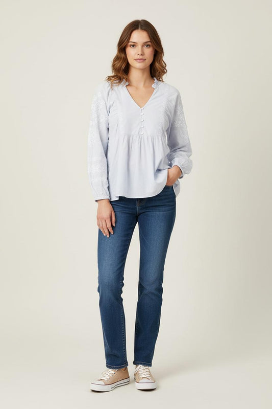 Blouse Bleue - Taille S/36