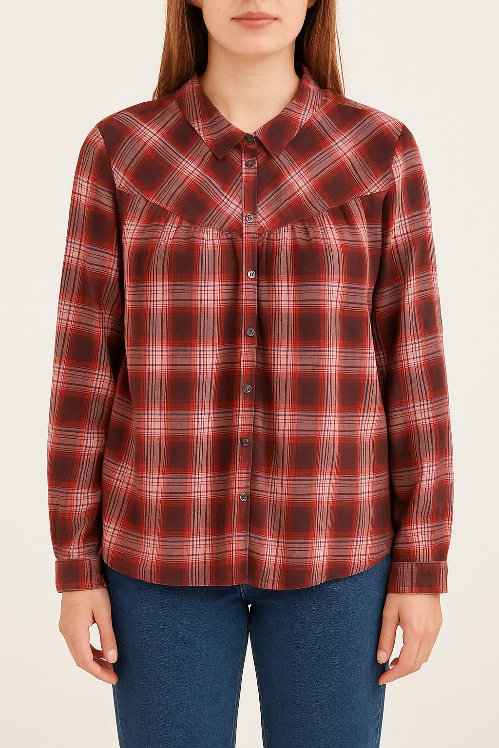 Chemise à Carreaux Rouge et Rose - Taille L/40