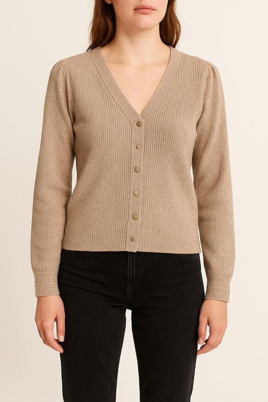 Cardigan Beige - Taille XS/34