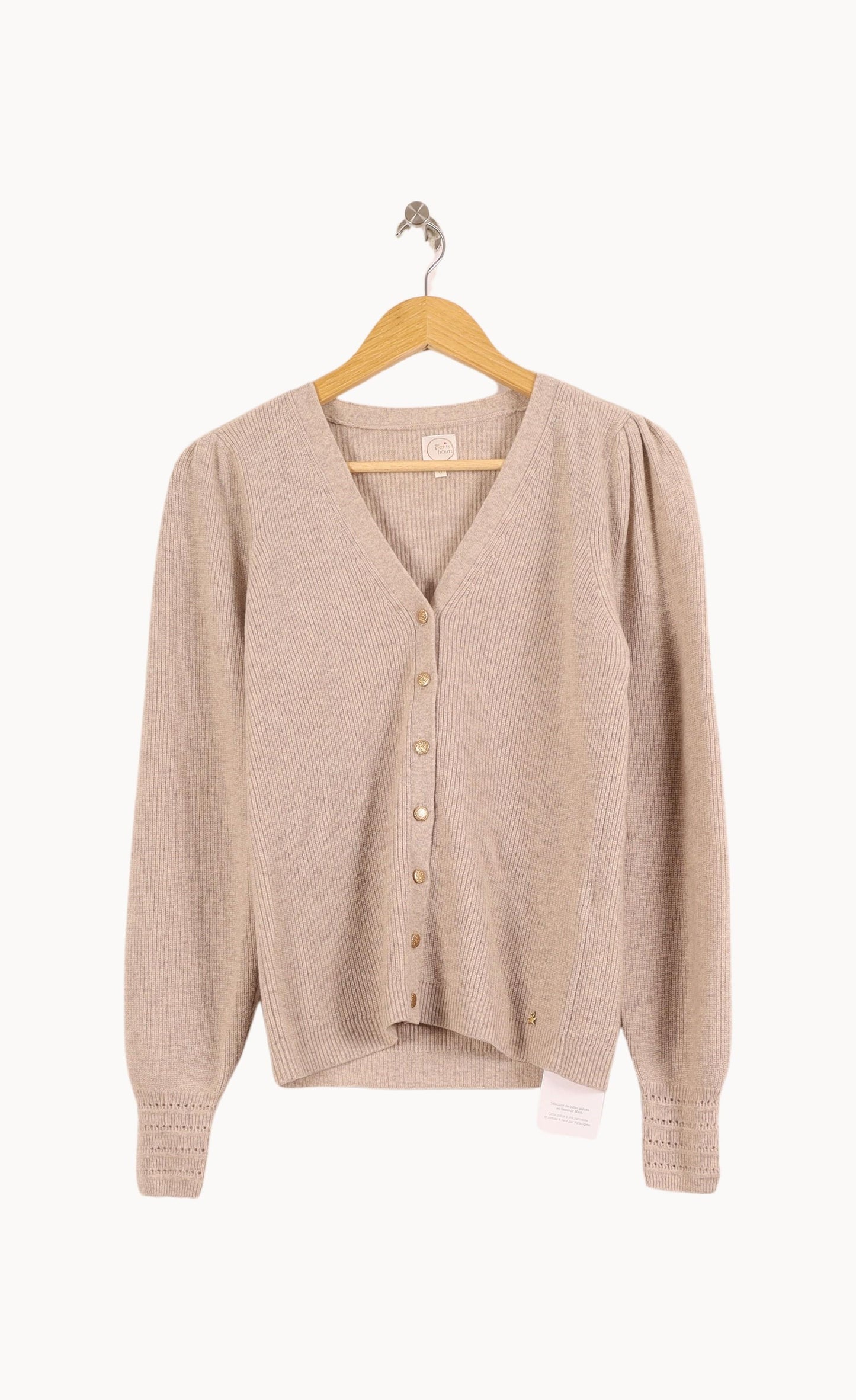 Cardigan Beige - Taille XS/34