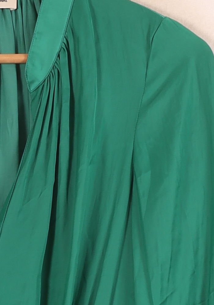 Robe Portefeuille Verte - Taille XS/34