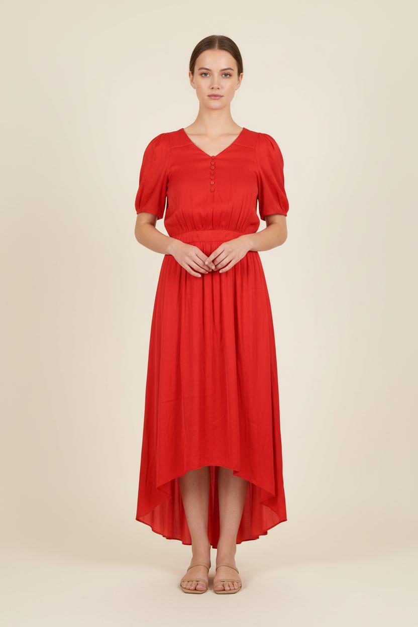 Robe Longue Rouge - Taille XS/34