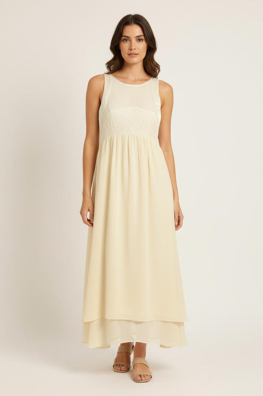 Robe Longue Jaune - Taille S/36