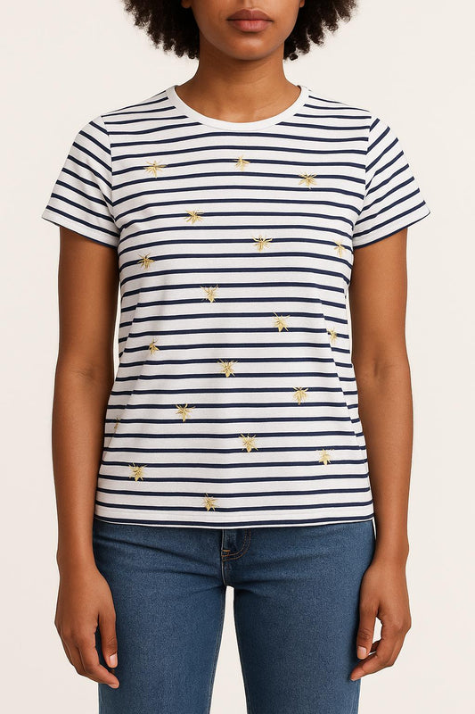 Tee-shirt Blanc et Noir - Taille S/36