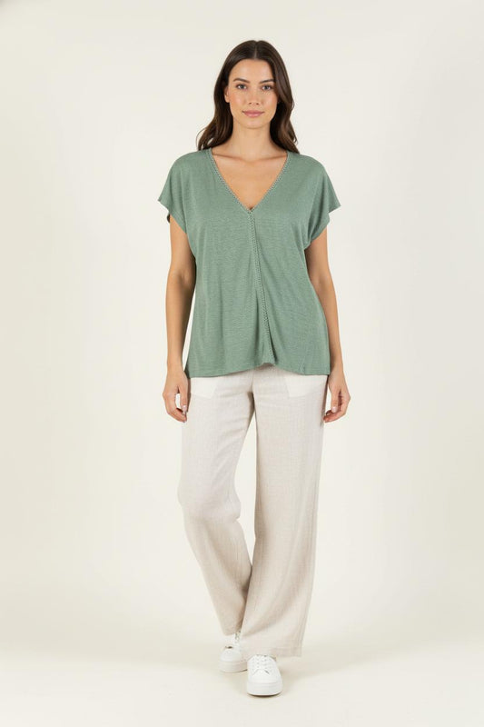 T-shirt Vert - Taille XS/34