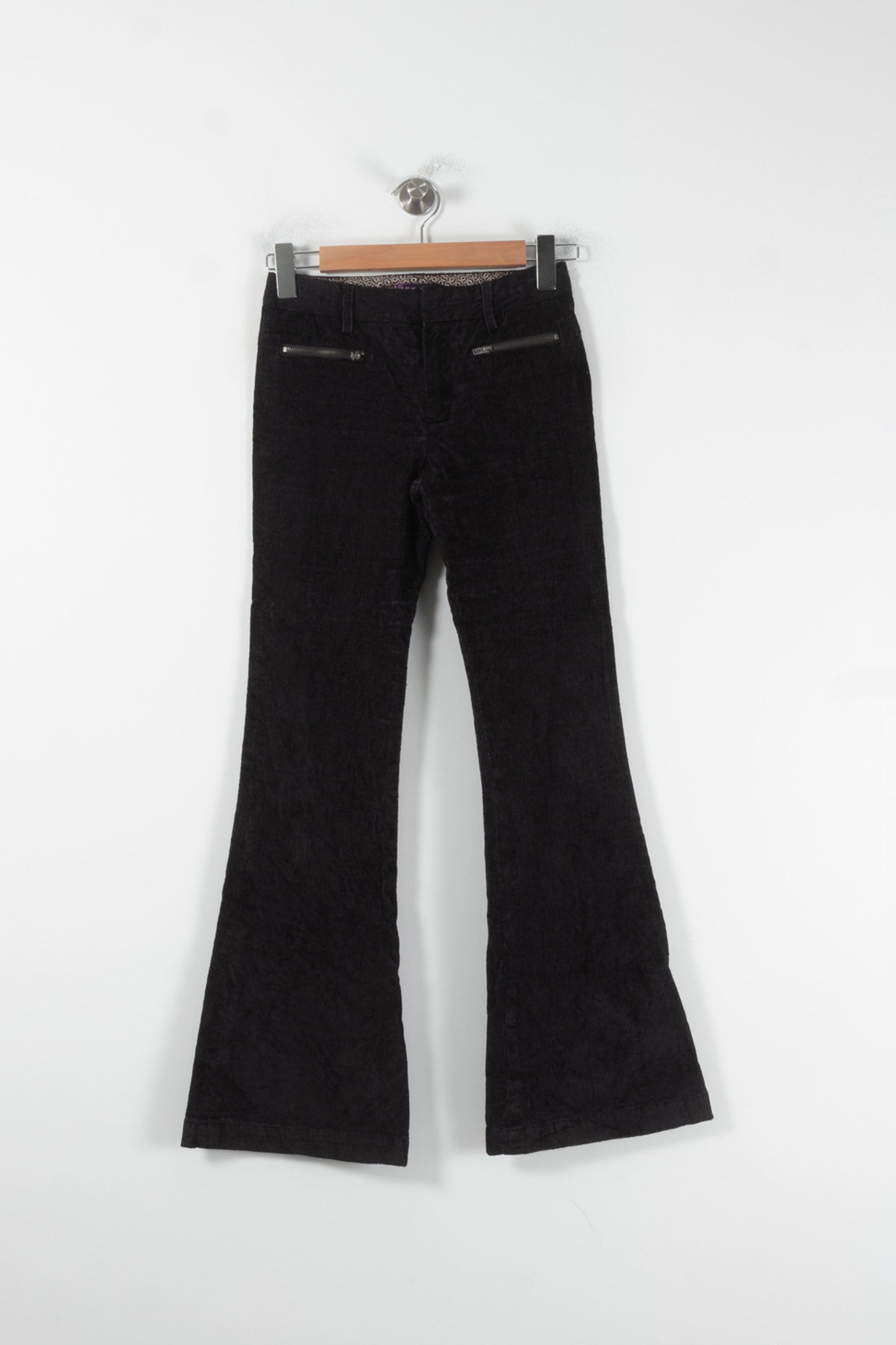 Pantalon Pattes d'Éléphant Noir - Taille XS/34