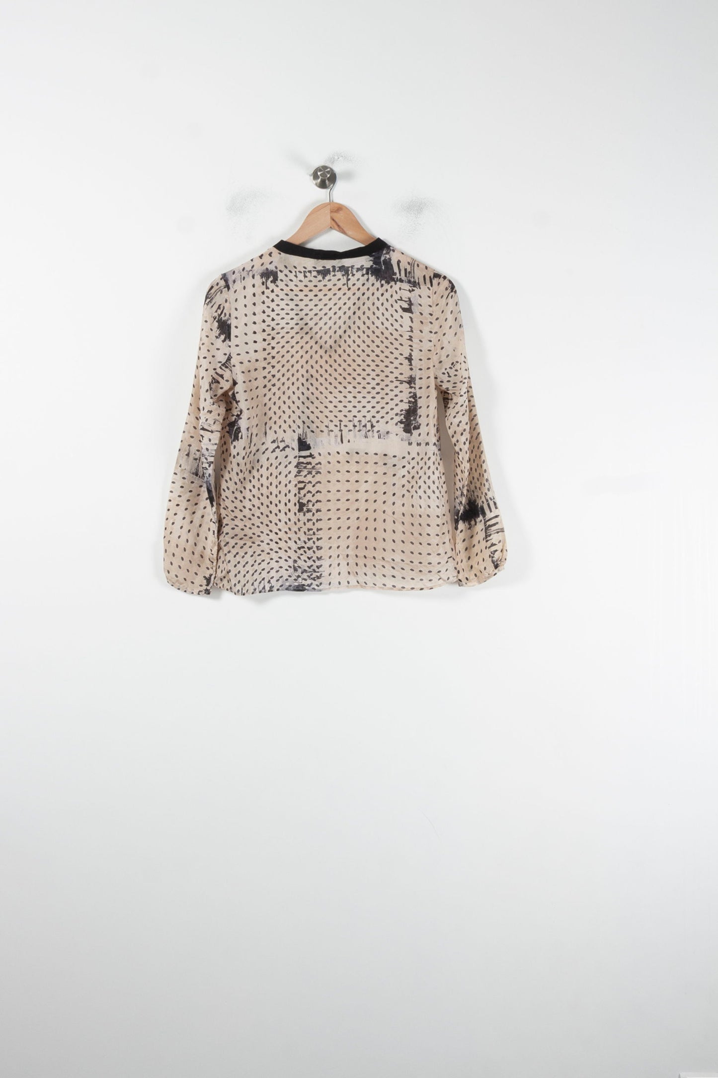 Blouse Beige et Noire - Taille XS/34