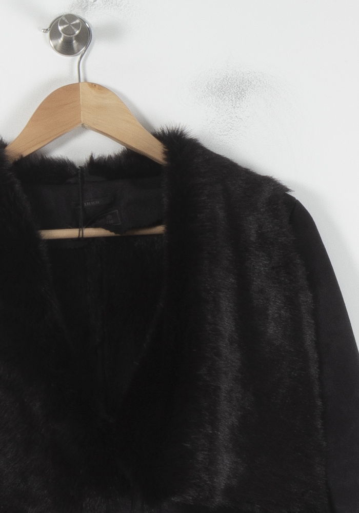 Gilet En Daim Noire - Taille XS/34