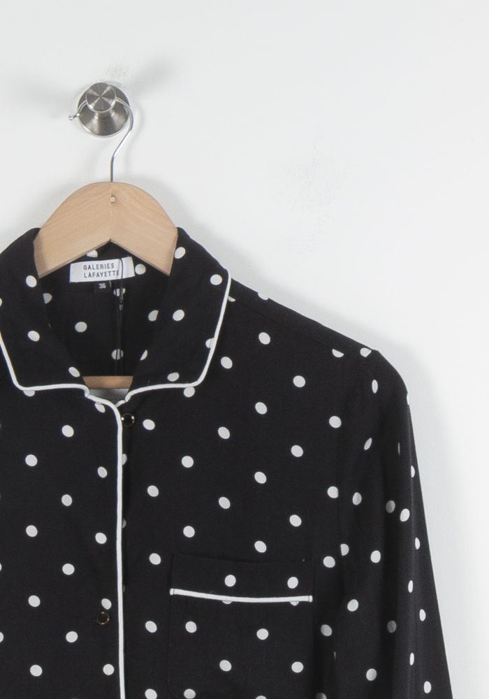 Chemise Noire et Blanche - Taille M/38