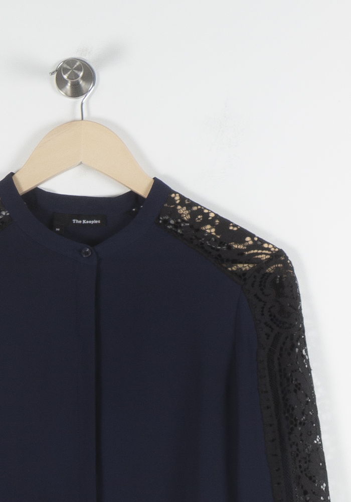 Blouse Bleu et Noir - Taille M/38