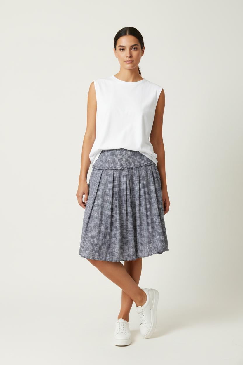 Jupe Plissée Bleue - Taille XS/34