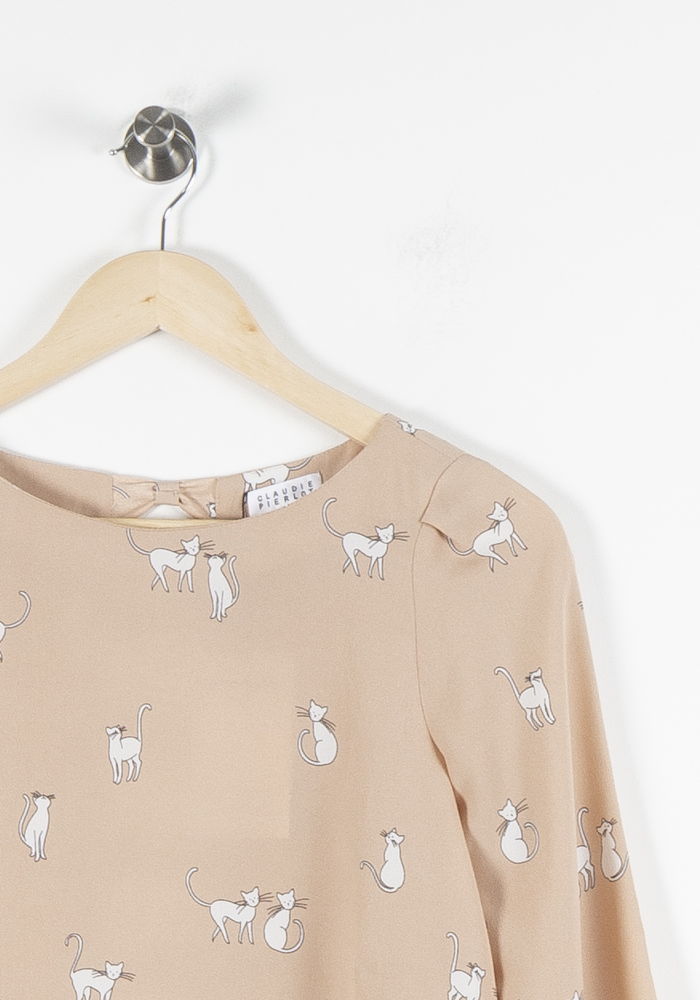 Blouse Beige - Taille S/36