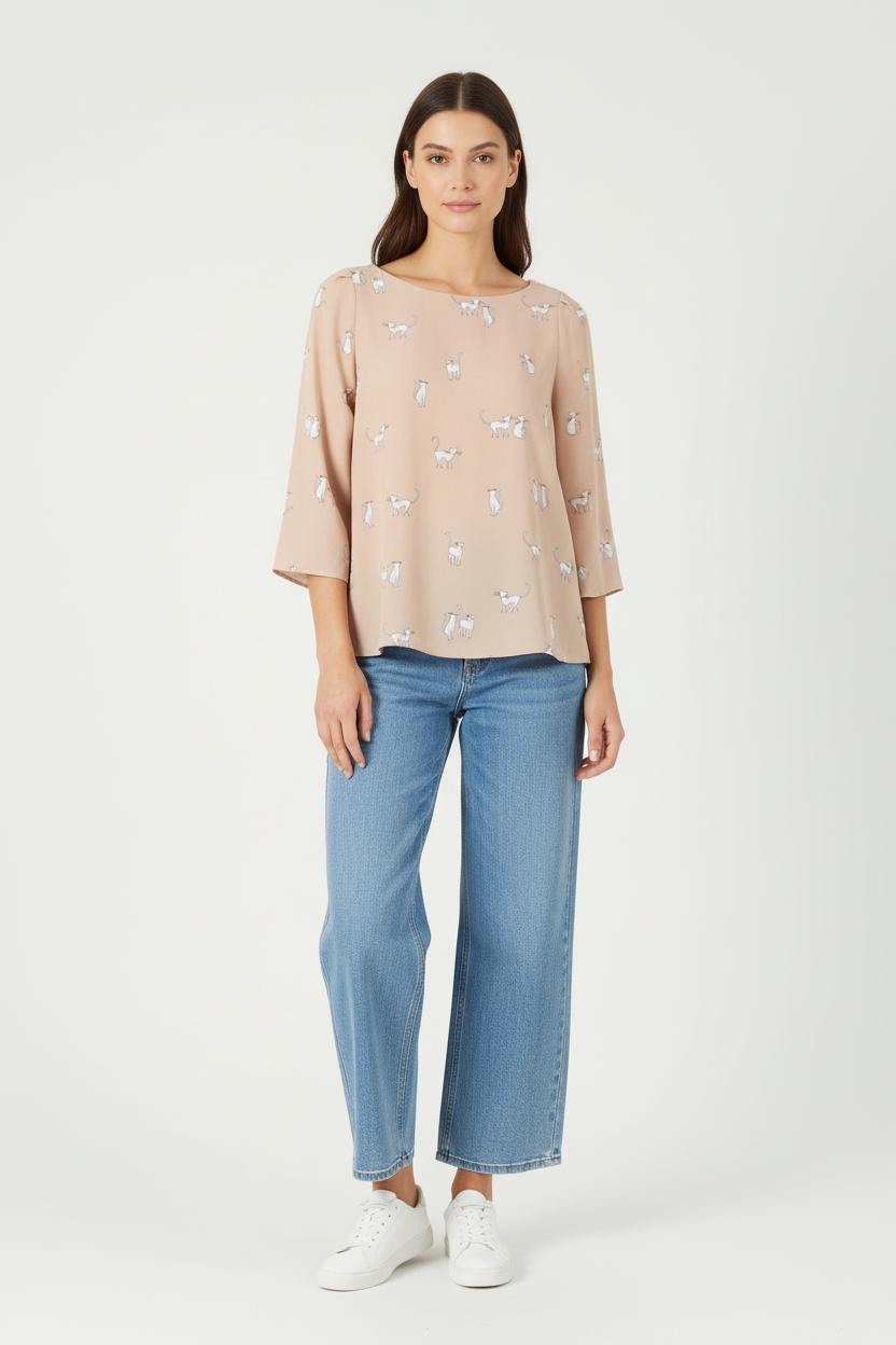 Blouse Beige - Taille S/36