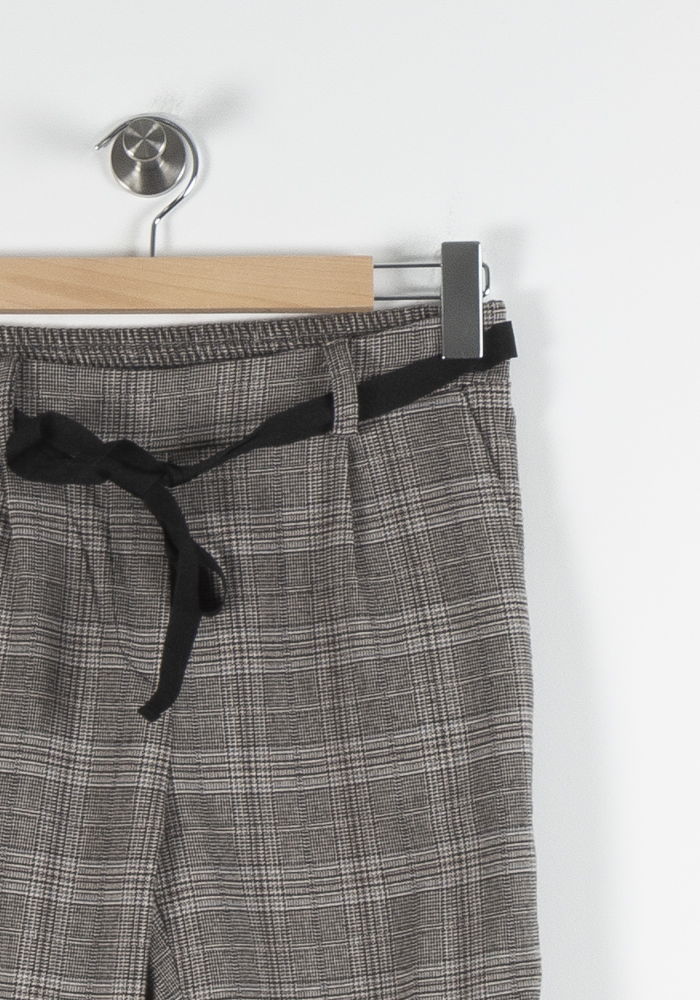 Pantalon Carreaux Marron - Taille S/36