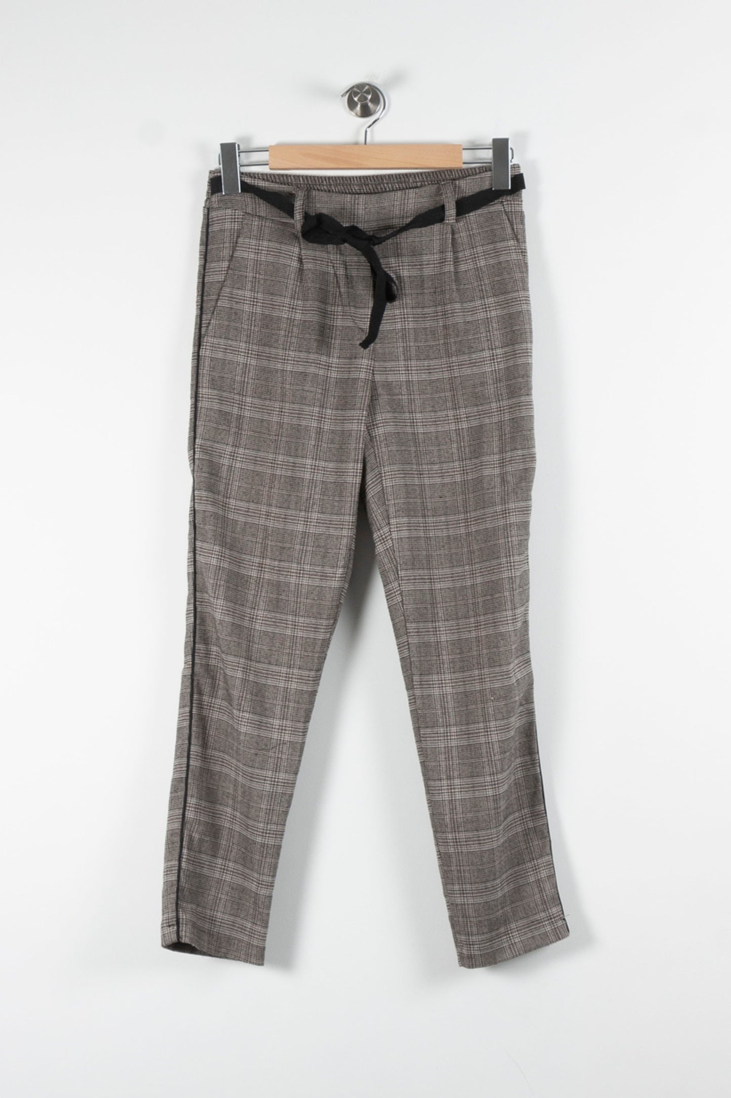 Pantalon Carreaux Marron - Taille S/36