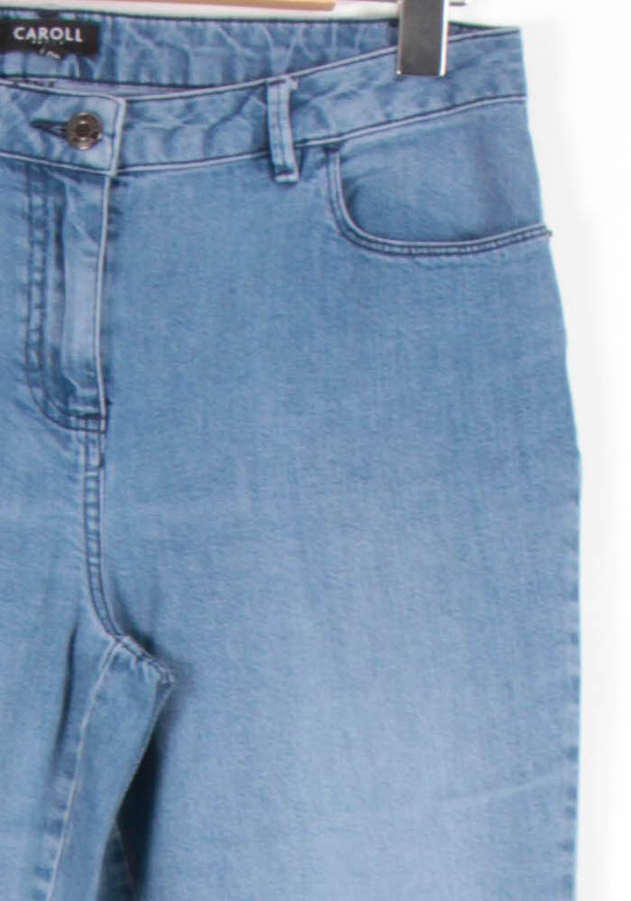 Jean Brodé Bleu - Taille L/40