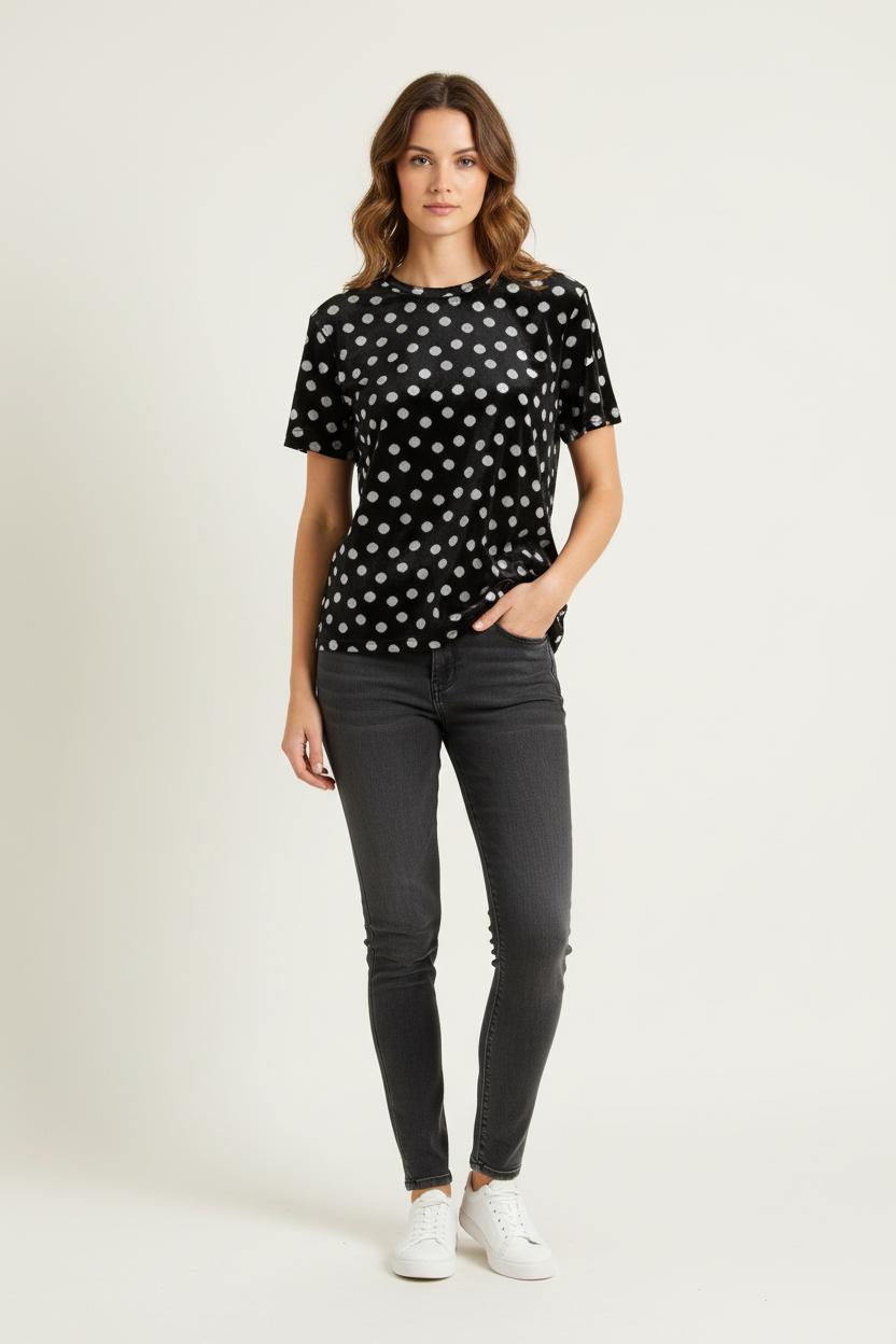 T-shirt Noir et Blanc - Taille M/38