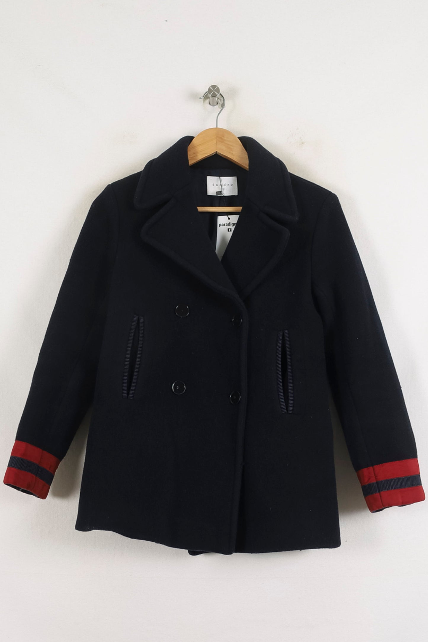 Caban Bleu et Rouge - Taille S/36