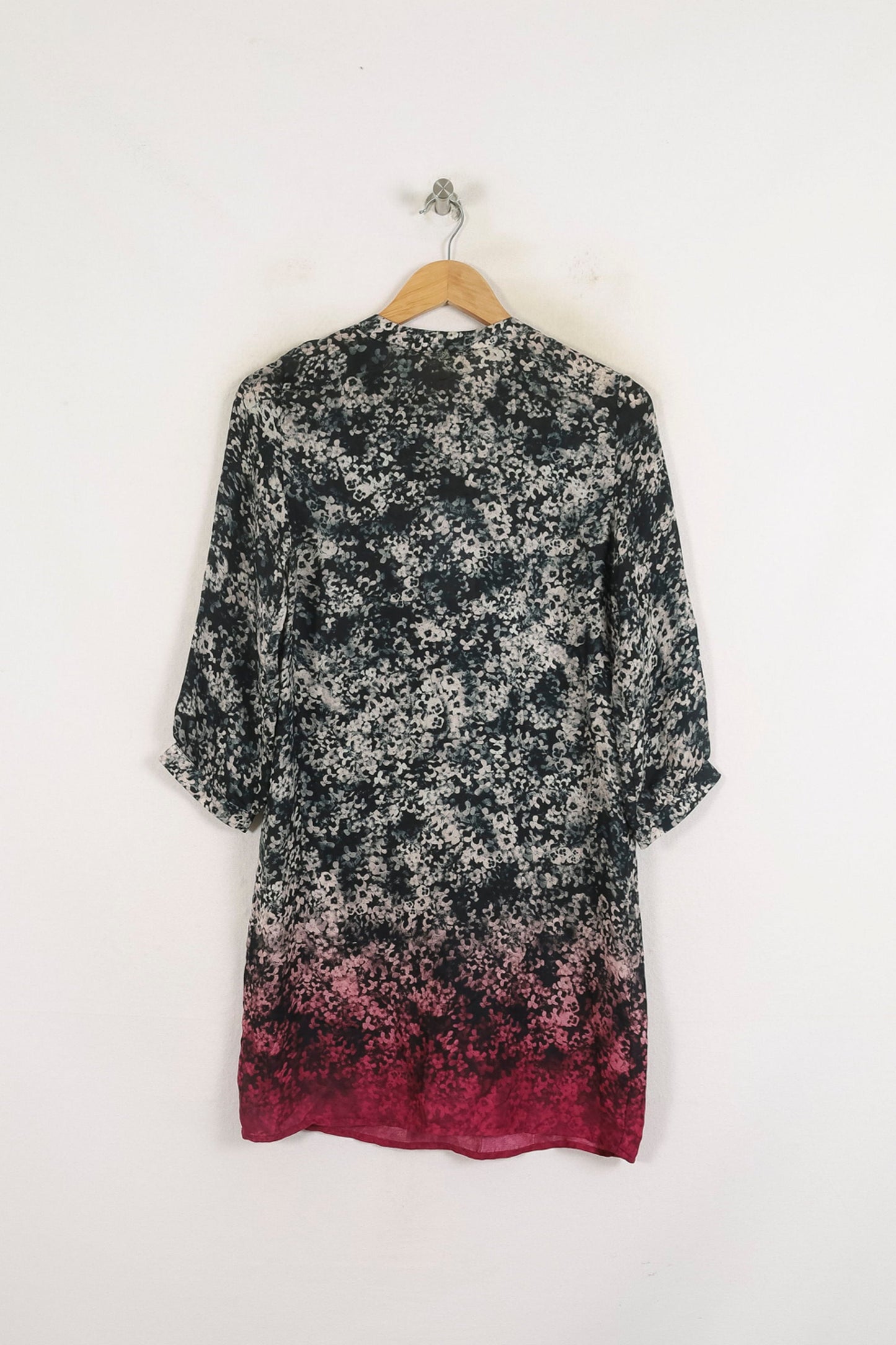 Robe Courte Noire et Rose - Taille S/36