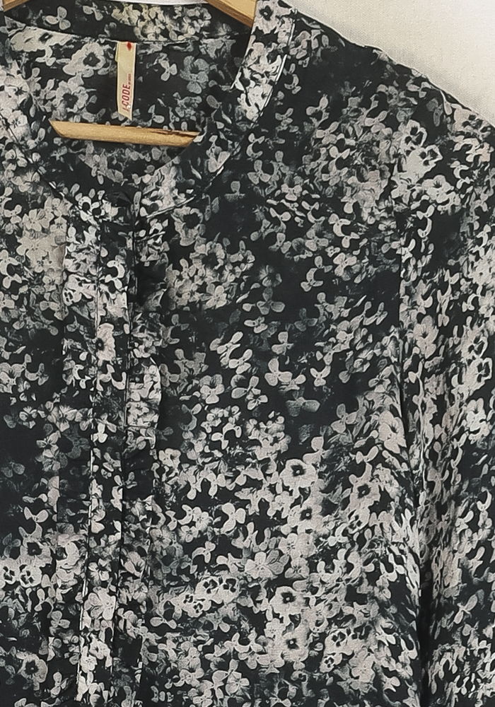 Robe Courte Noire et Rose - Taille S/36