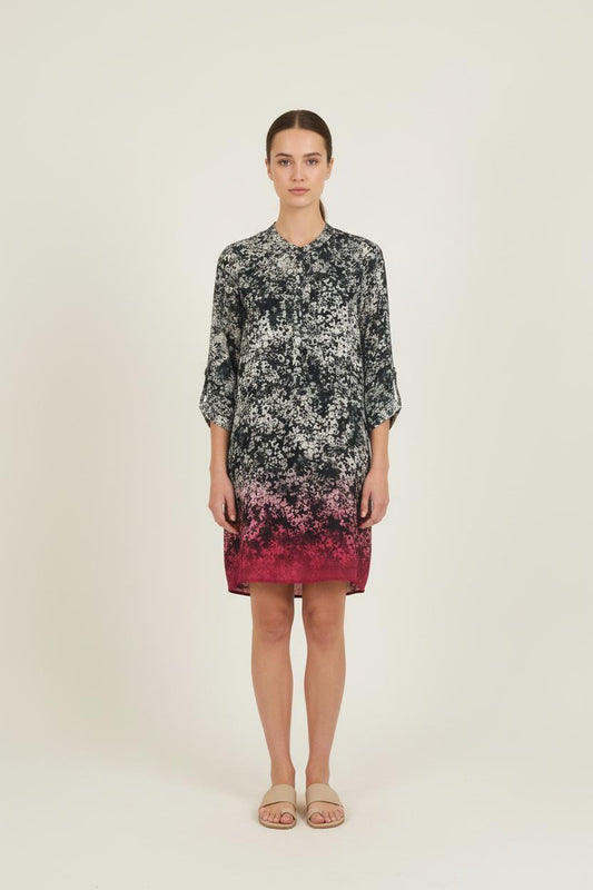 Robe Courte Noire et Rose - Taille S/36