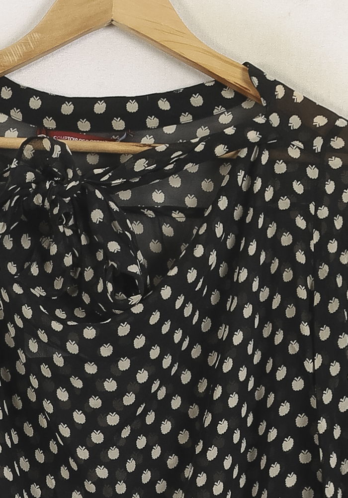 Blouse Noire et Blanche - Taille M/38