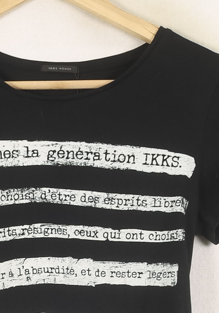 Tee-shirt Noir et Blanc - Taille XS/34