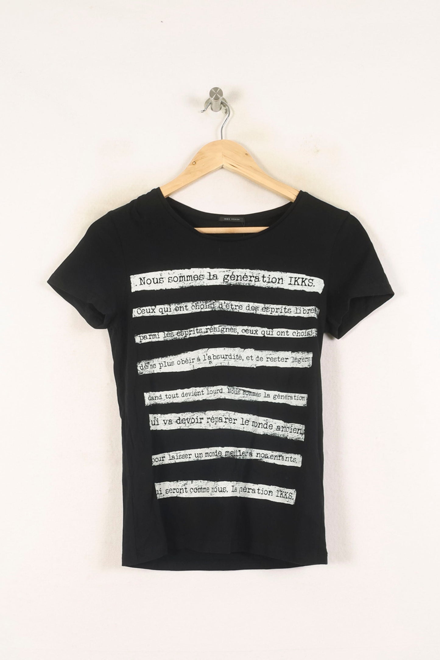 Tee-shirt Noir et Blanc - Taille XS/34