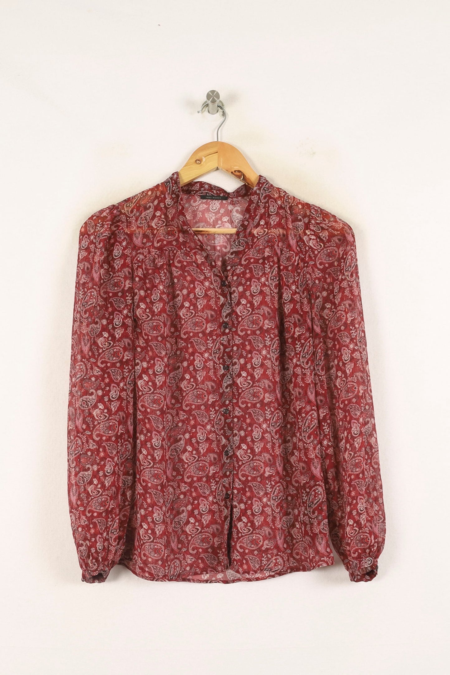 Blouse Rouge et Blanche - Taille XS/34