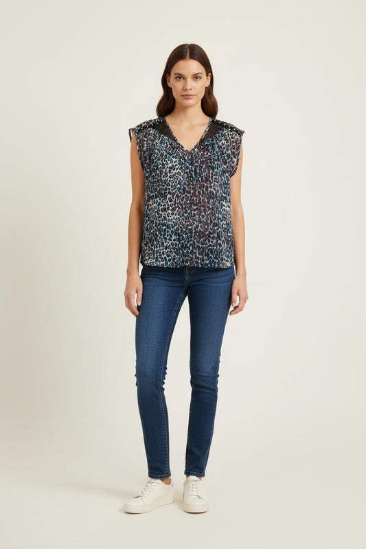 Blouse multicolore - Taille S/36