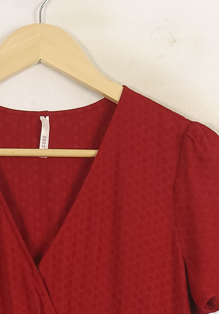 Robe Portefeuille Rouge - Taille XS/34