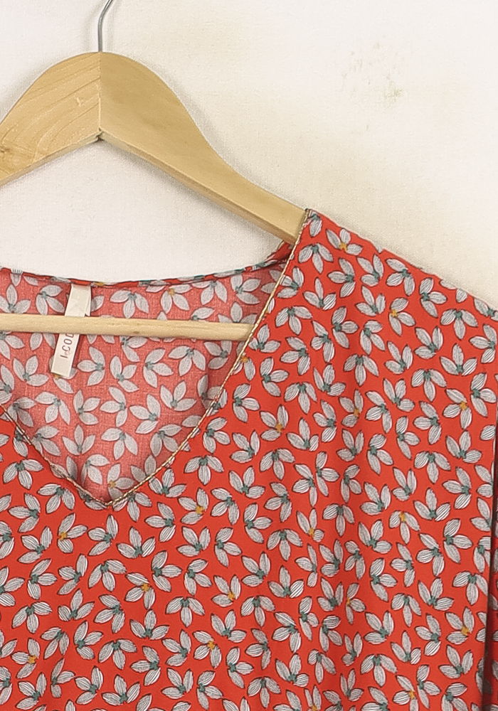 Blouse Rouge et Blanche - Taille S/36