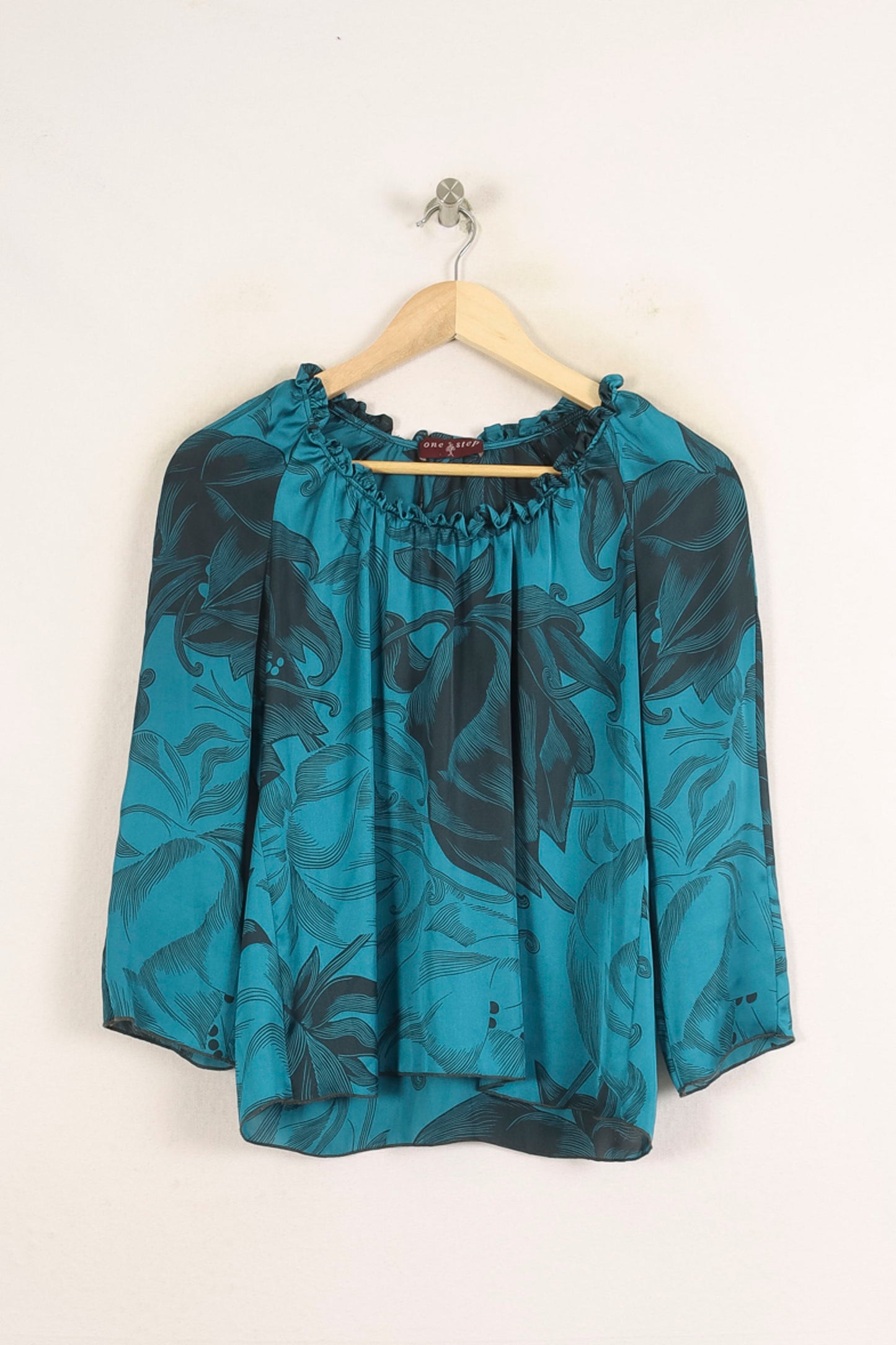 Blouse Bleue et Noire - Taille S/36