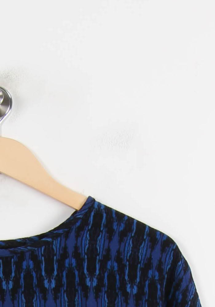 Blouse Bleu et Noir - Taille S/36