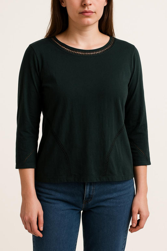 Tee-shirt Manches Longues Vert - Taille L/40
