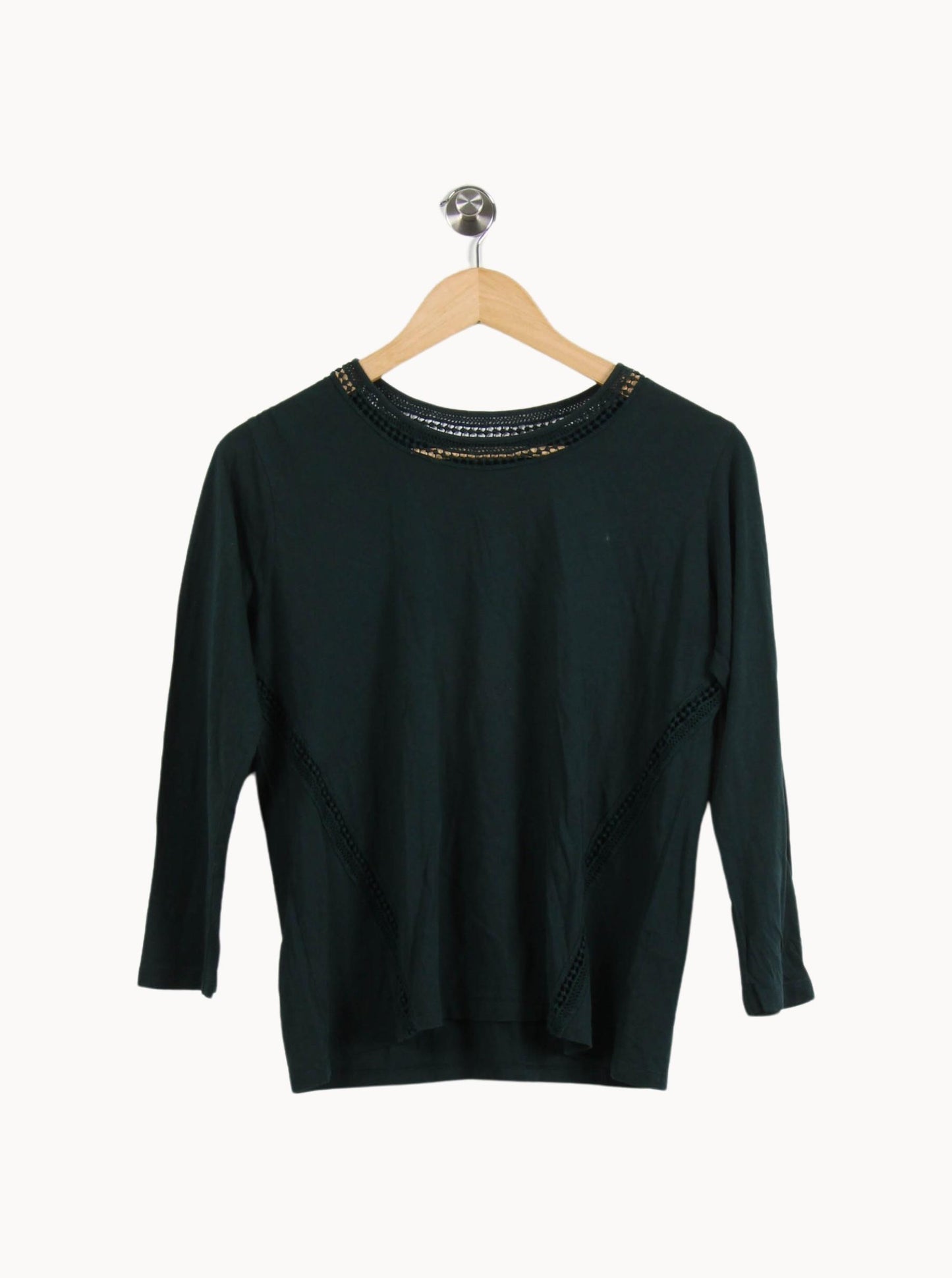 Tee-shirt Manches Longues Vert - Taille L/40