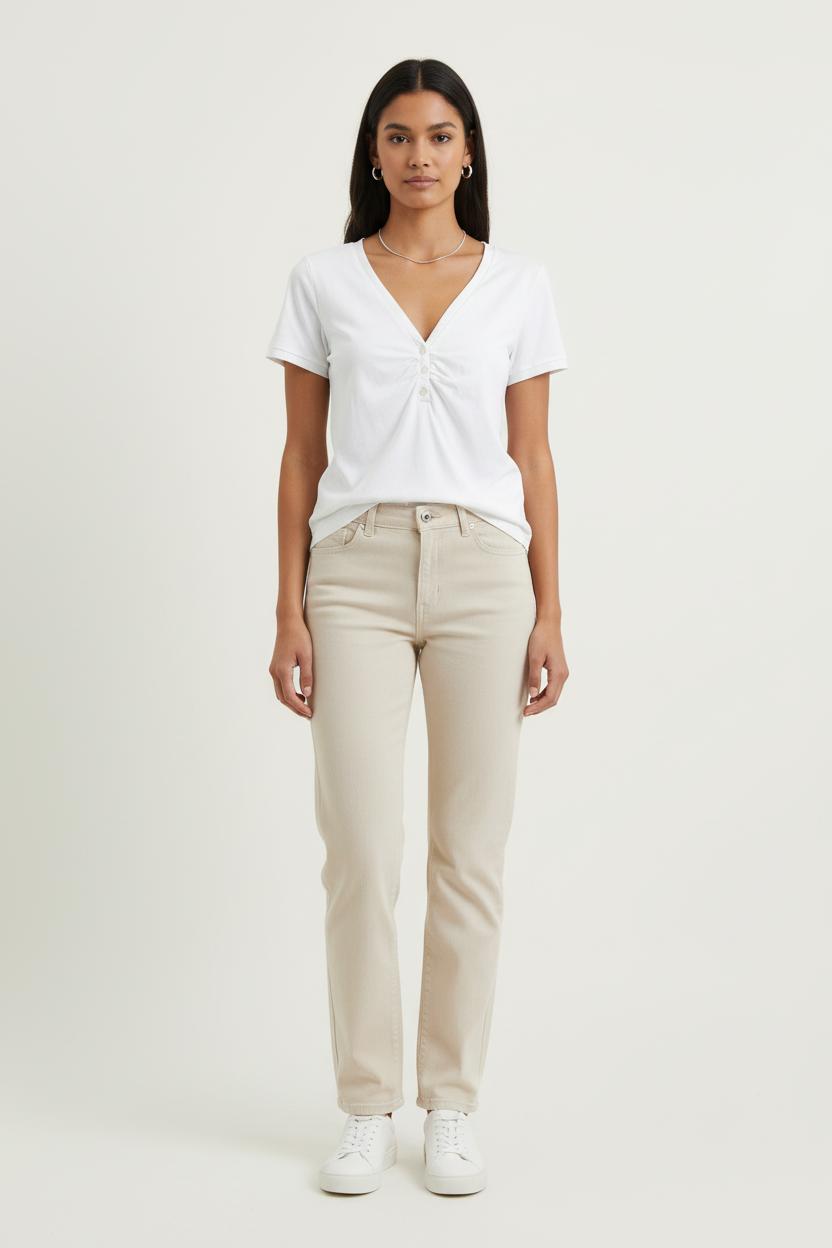 Tee-shirt Blanc - Taille XL/42