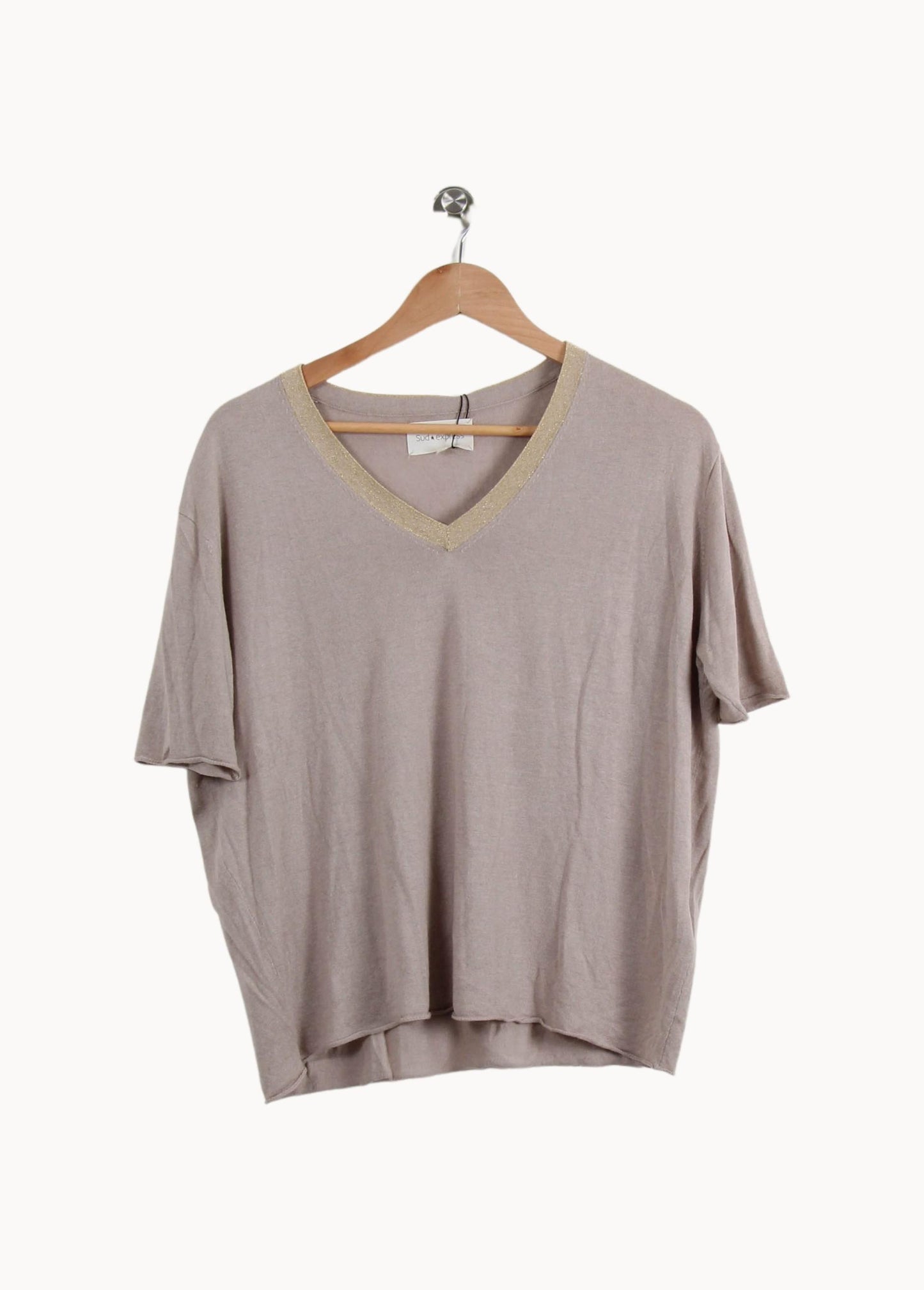 T-shirt beige - Taille S/36