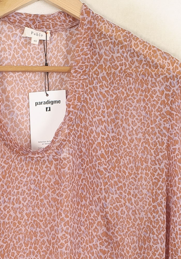 Blouse Rose et Blanche - Taille L/40