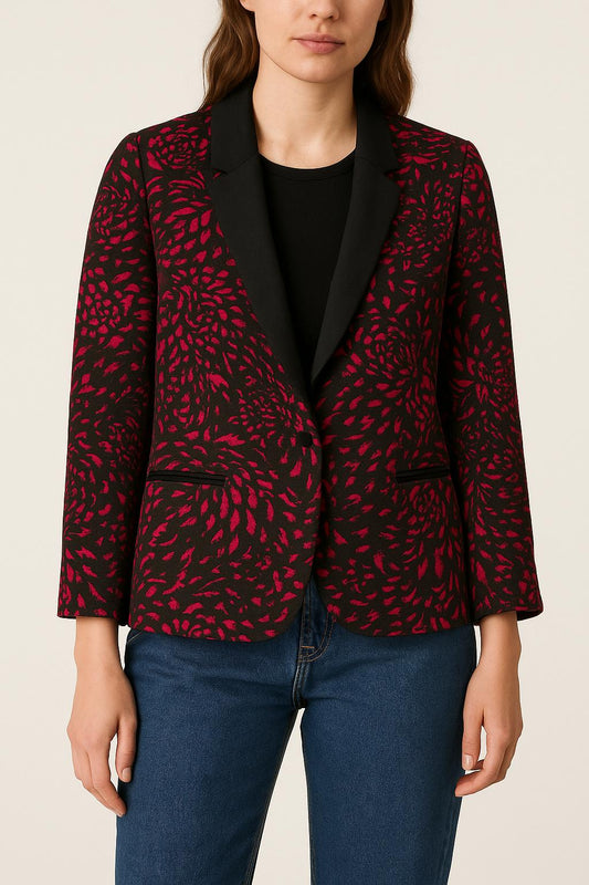 Blazer Noir et Rose - Taille S/36