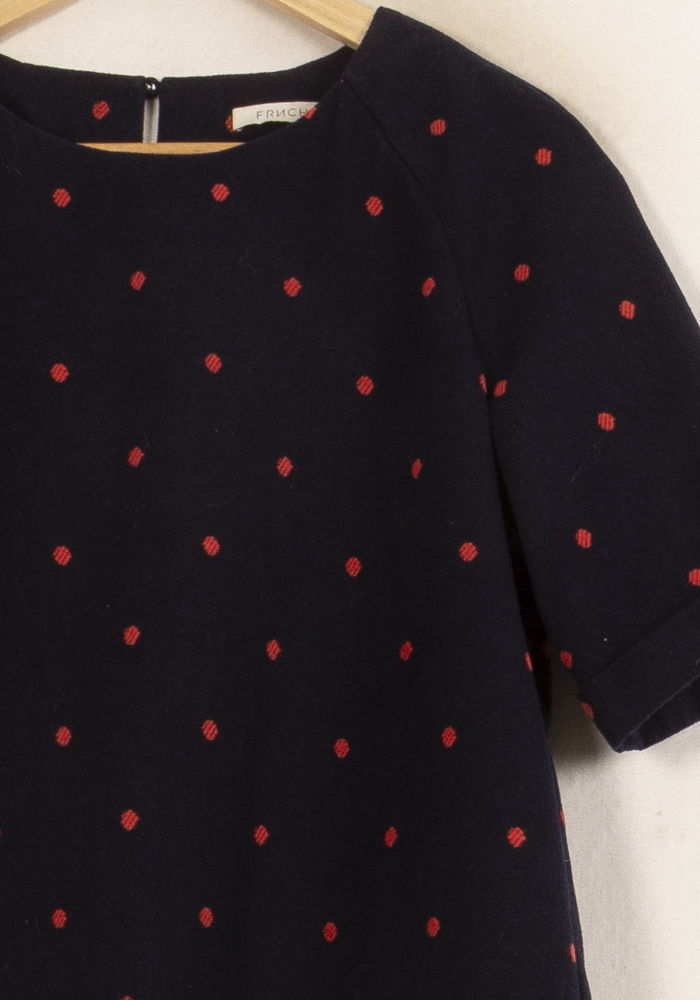 Blouse Bleue et Rouge - Taille M/38