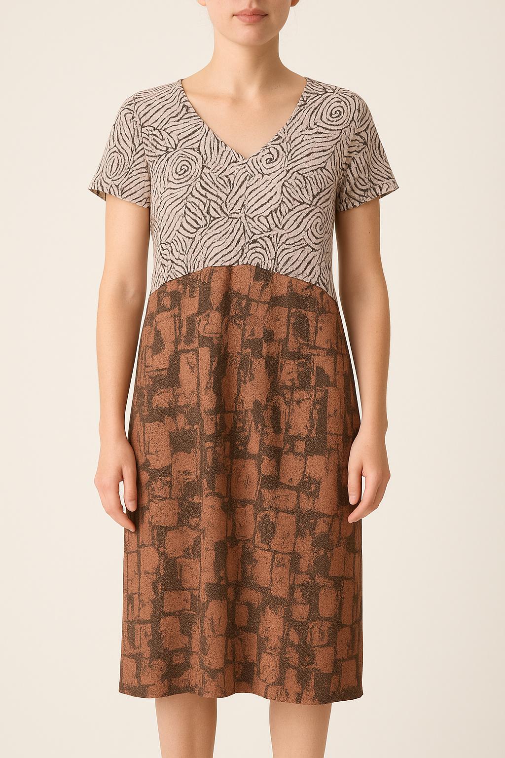 Robe Midi Rose et Noire - Taille S/36