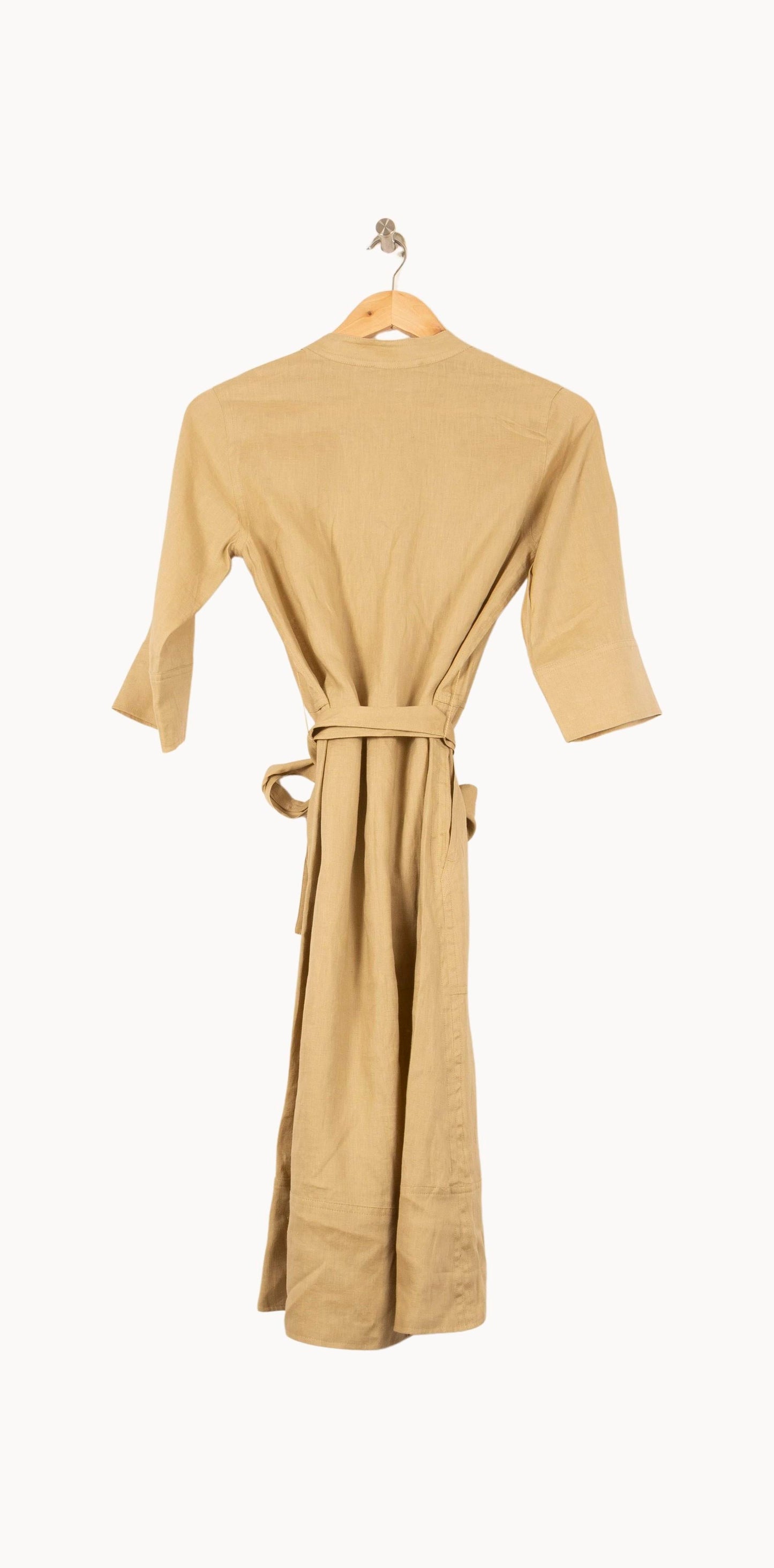Robe Ceinturée Beige - Taille XS/34