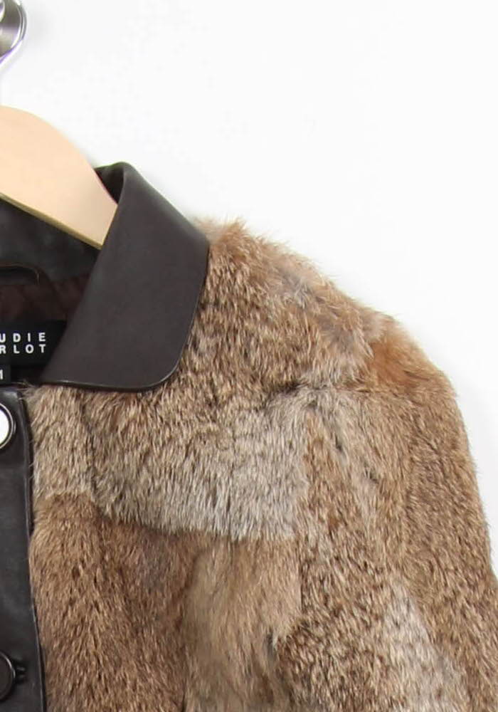 Veste Fourrure Marron - Taille S/36