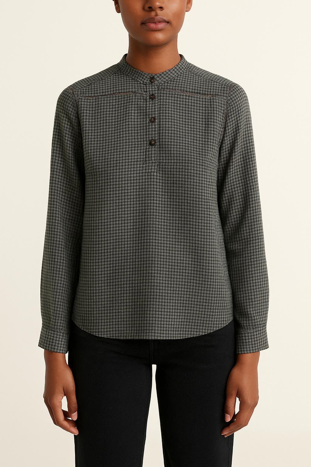 Blouse Noire et Blanche - Taille S/36