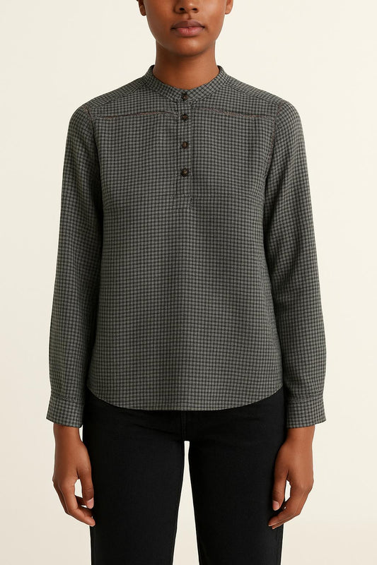 Blouse Noire et Blanche - Taille S/36