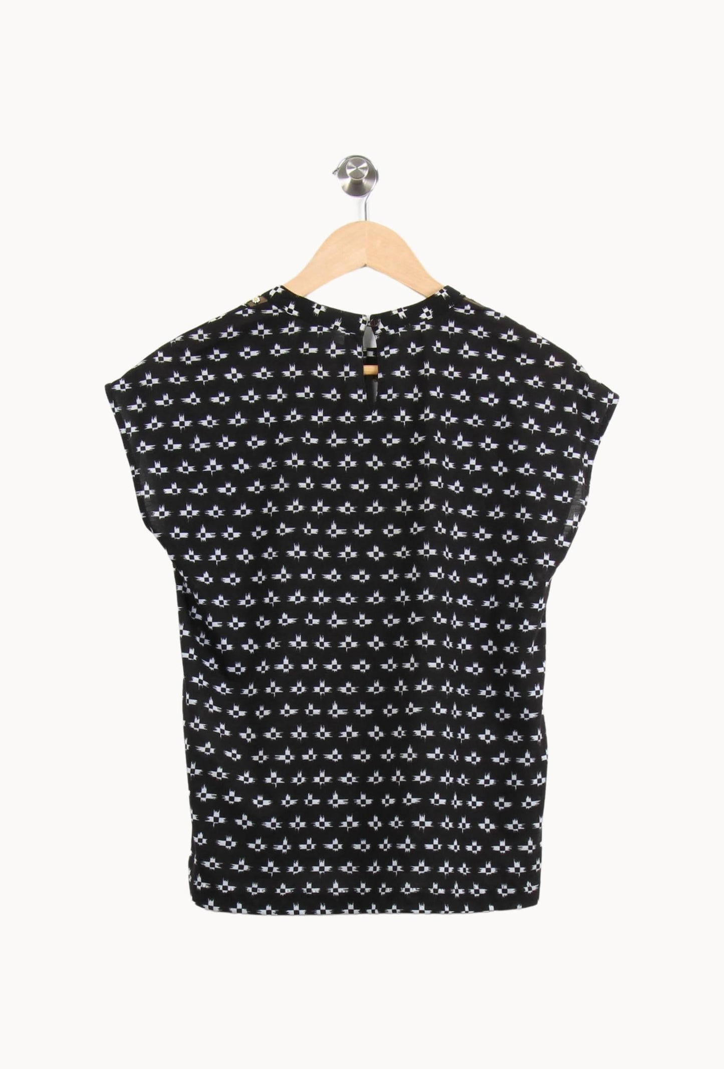 Blouse Noire et Blanche - Taille S/36