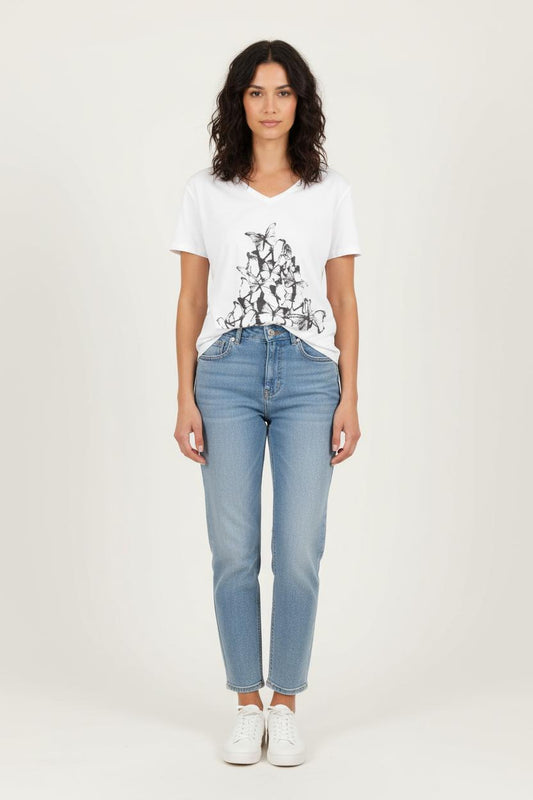 Tee-shirt Blanc et Noir - Taille L/40